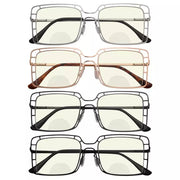 eyekeeper.com 4 Pack Hollow Blue Light Filter Bifocal Readers BR2301UV Eyeglasses White Smoke 4 Pairs Mix / +1.00,4 Pairs Mix / +1.50,4 Pairs Mix / +1.75,4 Pairs Mix / +2.00,4 Pairs Mix / +2.50,4 Pairs Mix / +3.00,4 Pairs Mix / +3.50,4 Pairs Mix / +4.00