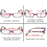 eyekeeper.com 4 Pack Ladies Fashion Reading Glasses with Stripe Arms R908S Eyeglasses White Smoke 4 Pairs Mix / +0.50,4 Pairs Mix / +0.75,4 Pairs Mix / +1.00,4 Pairs Mix / +1.25,4 Pairs Mix / +1.50,4 Pairs Mix / +1.75,4 Pairs Mix / +2.00,4 Pairs Mix / +2.25,4 Pairs Mix / +2.75,4 Pairs Mix / +3.50,4 Pairs Mix / +4.00