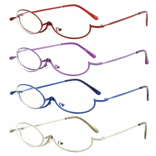 eyekeeper.com 4 Pack Ladies Makeup Readers Magnifying Flip Down R1607 Eyeglasses White Smoke 4 Pairs Mix / +2.75,4 Pairs Mix / +3.00,4 Pairs Mix / +3.50,4 Pairs Mix / +4.00