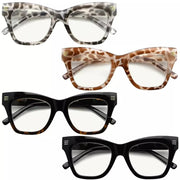 eyekeeper.com 4 Pack Leopard Print Stylish Multifocus Reading Glasses M2111 Eyeglasses White Smoke 4 Pairs Mix / +1.00,4 Pairs Mix / +1.25,4 Pairs Mix / +1.50,4 Pairs Mix / +1.75,4 Pairs Mix / +2.00,4 Pairs Mix / +2.25,4 Pairs Mix / +2.50,4 Pairs Mix / +3.00,4 Pairs Mix / +3.50