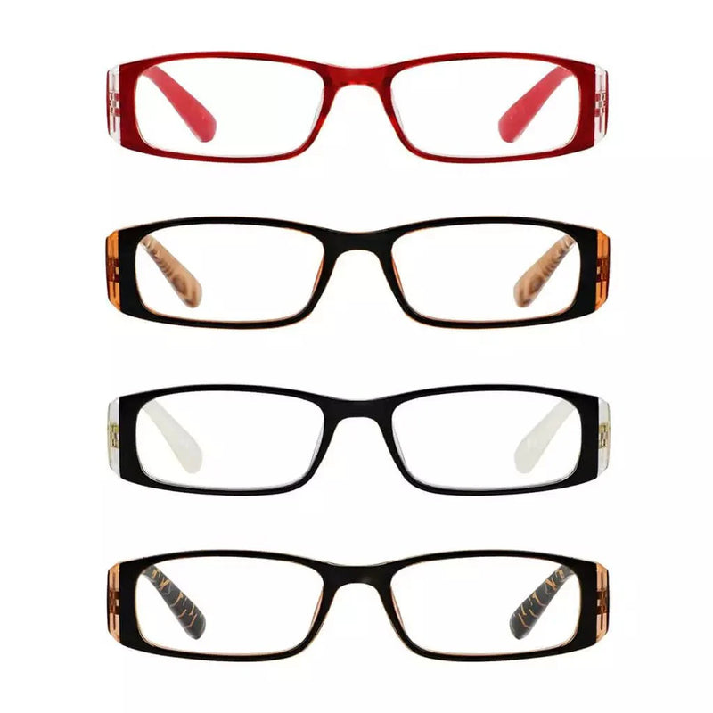eyekeeper.com 4 Pack Marble Pattern Arms Reading Glasses R006-C6-C9 Eyeglasses Black 4 Pairs Mix / +0.50,4 Pairs Mix / +0.75,4 Pairs Mix / +1.00,4 Pairs Mix / +1.25,4 Pairs Mix / +1.50,4 Pairs Mix / +1.75,4 Pairs Mix / +2.00,4 Pairs Mix / +2.50,4 Pairs Mix / +3.00,4 Pairs Mix / +4.00