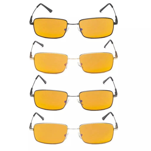 eyekeeper.com 4 Pack Memory Metal Blue Light Blocking Readers DS1701 Eyeglasses White Smoke 4 Pairs Mix / without magnification,4 Pairs Mix / +0.50,4 Pairs Mix / +0.75,4 Pairs Mix / +1.00,4 Pairs Mix / +1.25,4 Pairs Mix / +1.50,4 Pairs Mix / +1.75,4 Pairs Mix / +2.00