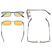 eyekeeper.com 4 Pack Metal Blue Light Blocking Reading Glasses HP1709 Eyeglasses White Smoke 4 Pairs Mix / without magnification,4 Pairs Mix / +0.50,4 Pairs Mix / +0.75,4 Pairs Mix / +1.00,4 Pairs Mix / +1.25,4 Pairs Mix / +1.50,4 Pairs Mix / +1.75,4 Pairs Mix / +2.00,4 Pairs Mix / +2.25,4 Pairs Mix / +2.50,4 Pairs Mix / +3.00