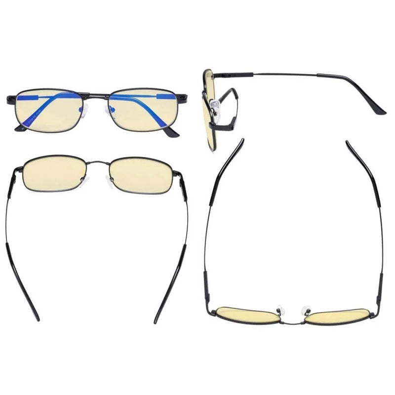 eyekeeper.com 4 Pack Metal Blue Light Blocking Reading Glasses TMCG1703 Eyeglasses White Smoke 4 Pairs Mix / without magnification,4 Pairs Mix / +0.50,4 Pairs Mix / +0.75,4 Pairs Mix / +1.00,4 Pairs Mix / +1.25,4 Pairs Mix / +1.50,4 Pairs Mix / +2.00,4 Pairs Mix / +2.25,4 Pairs Mix / +2.50,4 Pairs Mix / +3.00