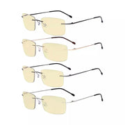 eyekeeper.com 4 Pack Metal Rimless Blue Light Blocking Readers TMWK9 Eyeglasses White Smoke 4 Pairs Mix / without magnification,4 Pairs Mix / +0.50,4 Pairs Mix / +0.75,4 Pairs Mix / +1.00,4 Pairs Mix / +1.75,4 Pairs Mix / +2.00,4 Pairs Mix / +2.25,4 Pairs Mix / +2.75,4 Pairs Mix / +3.00,4 Pairs Mix / +3.50,4 Pairs Mix / +4.00