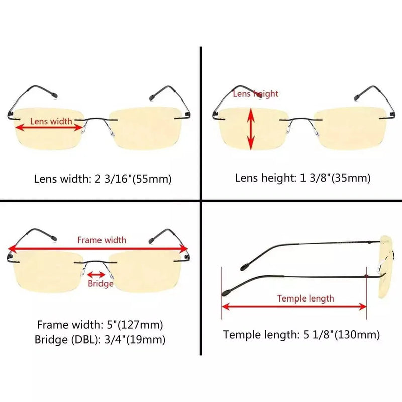 eyekeeper.com 4 Pack Metal Rimless Blue Light Blocking Readers TMWK9 Eyeglasses White Smoke 4 Pairs Mix / without magnification,4 Pairs Mix / +0.50,4 Pairs Mix / +0.75,4 Pairs Mix / +1.00,4 Pairs Mix / +1.75,4 Pairs Mix / +2.00,4 Pairs Mix / +2.25,4 Pairs Mix / +2.75,4 Pairs Mix / +3.00,4 Pairs Mix / +3.50,4 Pairs Mix / +4.00