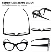 eyekeeper.com 4 Pack Modern Bifocal Reading Glasses Thick Frame Readers BR2111 Eyeglasses White Smoke 4 Pairs Mix / +1.00,4 Pairs Mix / +1.50,4 Pairs Mix / +2.00,4 Pairs Mix / +2.50,4 Pairs Mix / +3.00