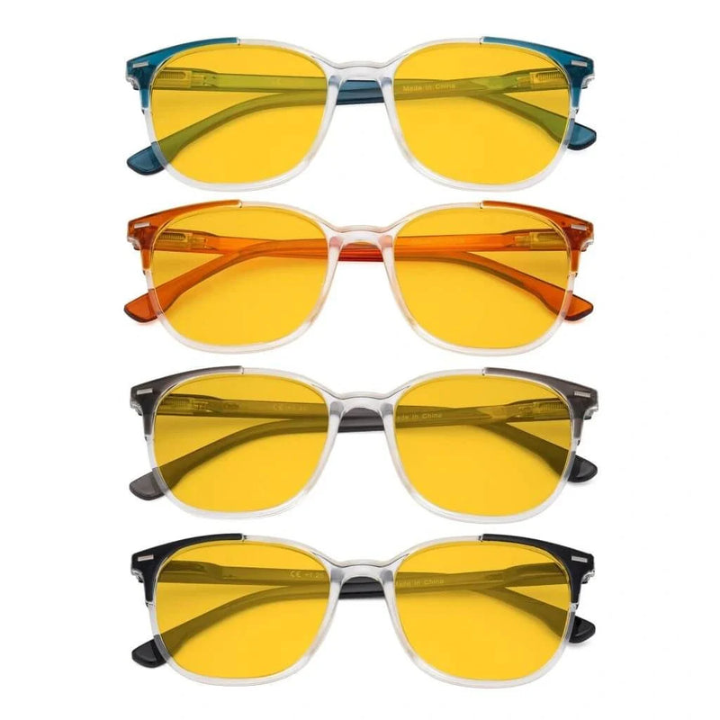 eyekeeper.com 4 Pack Modern Blue Light Blocking Glasses HP9001C Eyeglasses White Smoke 4 Pairs Mix / without magnification,4 Pairs Mix / +0.50,4 Pairs Mix / +0.75,4 Pairs Mix / +1.00,4 Pairs Mix / +1.25,4 Pairs Mix / +1.50,4 Pairs Mix / +1.75,4 Pairs Mix / +2.00,4 Pairs Mix / +2.50