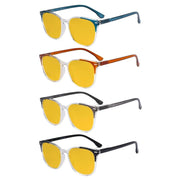 eyekeeper.com 4 Pack Modern Blue Light Blocking Glasses HP9001C Eyeglasses White Smoke 4 Pairs Mix / without magnification,4 Pairs Mix / +0.50,4 Pairs Mix / +0.75,4 Pairs Mix / +1.00,4 Pairs Mix / +1.25,4 Pairs Mix / +1.50,4 Pairs Mix / +1.75,4 Pairs Mix / +2.00,4 Pairs Mix / +2.50