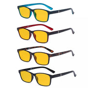 eyekeeper.com 4 Pack Modern Blue Light Blocking Reading Glasses HPE19042 Eyeglasses White Smoke 4 Pairs Mix / without magnification,4 Pairs Mix / +0.50,4 Pairs Mix / +0.75,4 Pairs Mix / +1.00,4 Pairs Mix / +1.25,4 Pairs Mix / +1.50,4 Pairs Mix / +1.75,4 Pairs Mix / +2.00,4 Pairs Mix / +2.25,4 Pairs Mix / +2.50,4 Pairs Mix / +3.00