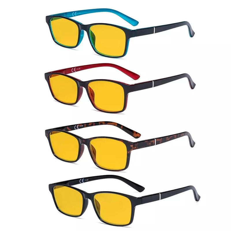 eyekeeper.com 4 Pack Modern Blue Light Blocking Reading Glasses HPE19042 Eyeglasses White Smoke 4 Pairs Mix / without magnification,4 Pairs Mix / +0.50,4 Pairs Mix / +0.75,4 Pairs Mix / +1.00,4 Pairs Mix / +1.25,4 Pairs Mix / +1.50,4 Pairs Mix / +1.75,4 Pairs Mix / +2.00,4 Pairs Mix / +2.25,4 Pairs Mix / +2.50,4 Pairs Mix / +3.00