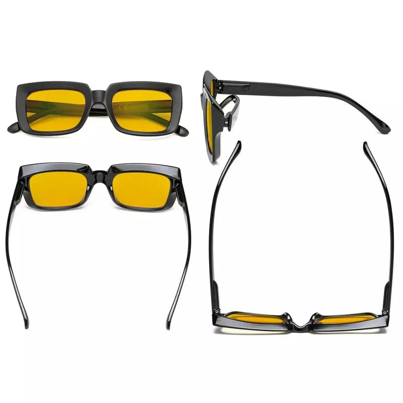 eyekeeper.com 4 Pack Modern Thicker Frame Blue Light Blocking Readers HP9107 Eyeglasses White Smoke 4 Pairs Mix / +0.50,4 Pairs Mix / +0.75,4 Pairs Mix / +1.00