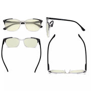 eyekeeper.com 4 Pack Oval Blue Light Filter Reading Glasses UVR9001C Eyeglasses White Smoke 4 Pairs Mix / without magnification,4 Pairs Mix / +0.50,4 Pairs Mix / +0.75,4 Pairs Mix / +1.00,4 Pairs Mix / +1.25,4 Pairs Mix / +1.50,4 Pairs Mix / +2.00,4 Pairs Mix / +2.50