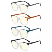 eyekeeper.com 4 Pack Oval Blue Light Filter Reading Glasses UVR9001C Eyeglasses White Smoke 4 Pairs Mix / without magnification,4 Pairs Mix / +0.50,4 Pairs Mix / +0.75,4 Pairs Mix / +1.00,4 Pairs Mix / +1.25,4 Pairs Mix / +1.50,4 Pairs Mix / +2.00,4 Pairs Mix / +2.50