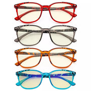 eyekeeper.com 4 Pack Oval Blue Light Filter Reading Glasses UVR9001D Eyeglasses White Smoke 4 Pairs Mix / without magnification,4 Pairs Mix / +0.50,4 Pairs Mix / +0.75,4 Pairs Mix / +1.00,4 Pairs Mix / +1.25,4 Pairs Mix / +1.50,4 Pairs Mix / +1.75