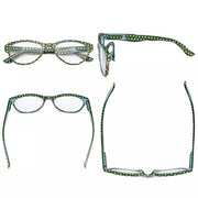 eyekeeper.com 4 Pack Oval Cute Reading Glasses Colorful Polka Dots Readers R074P Eyeglasses White Smoke 4 Pairs Mix / +0.50,4 Pairs Mix / +0.75,4 Pairs Mix / +1.00,4 Pairs Mix / +1.25,4 Pairs Mix / +1.50,4 Pairs Mix / +1.75,4 Pairs Mix / +2.00,4 Pairs Mix / +2.25,4 Pairs Mix / +2.50,4 Pairs Mix / +2.75,4 Pairs Mix / +3.00,4 Pairs Mix / +3.50,4 Pairs Mix / +