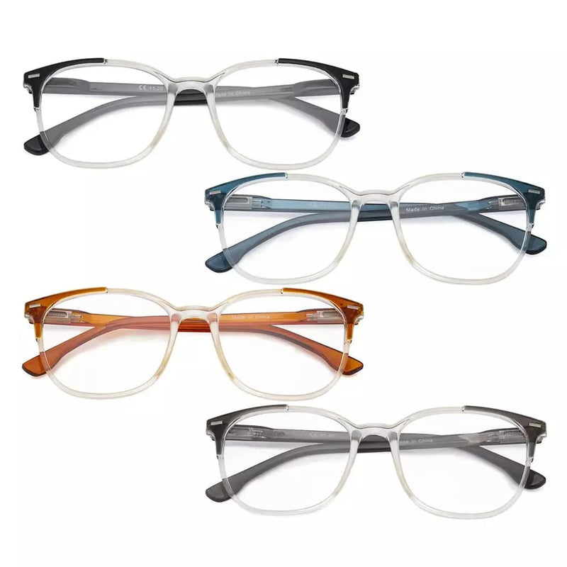 eyekeeper.com 4 Pack Oval Modern Reading Glasses Fashion Readers R9001C Eyeglasses White Smoke 4 Pairs Mix / +0.50,4 Pairs Mix / +0.75,4 Pairs Mix / +1.00,4 Pairs Mix / +1.25,4 Pairs Mix / +1.50,4 Pairs Mix / +1.75,4 Pairs Mix / +2.00,4 Pairs Mix / +2.25,4 Pairs Mix / +2.50,4 Pairs Mix / +2.75,4 Pairs Mix / +3.00,4 Pairs Mix / +3.50,4 Pairs Mix / +