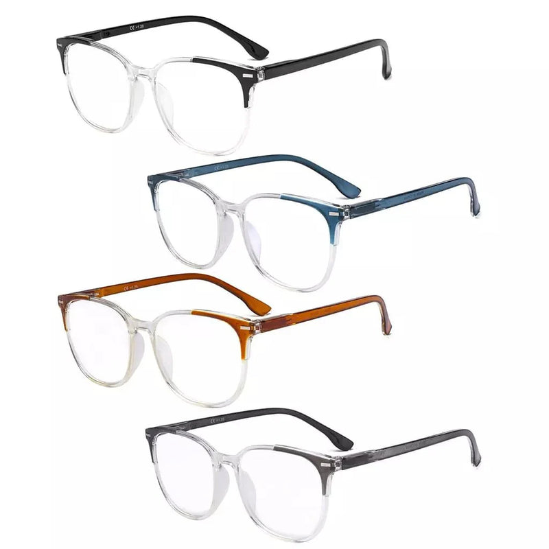 eyekeeper.com 4 Pack Oval Modern Reading Glasses Fashion Readers R9001C Eyeglasses White Smoke 4 Pairs Mix / +0.50,4 Pairs Mix / +0.75,4 Pairs Mix / +1.00,4 Pairs Mix / +1.25,4 Pairs Mix / +1.50,4 Pairs Mix / +1.75,4 Pairs Mix / +2.00,4 Pairs Mix / +2.25,4 Pairs Mix / +2.50,4 Pairs Mix / +2.75,4 Pairs Mix / +3.00,4 Pairs Mix / +3.50,4 Pairs Mix / +