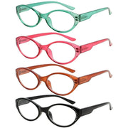 eyekeeper.com 4 Pack Oval Readers Classic Design Reading Glasses R2036 Eyeglasses White Smoke 4 Pairs Mix / without magnification,4 Pairs Mix / +0.50,4 Pairs Mix / +0.75,4 Pairs Mix / +1.00,4 Pairs Mix / +1.25,4 Pairs Mix / +1.50,4 Pairs Mix / +1.75,4 Pairs Mix / +2.00,4 Pairs Mix / +2.25,4 Pairs Mix / +2.50,4 Pairs Mix / +2.75,4 Pairs Mix / +3.00