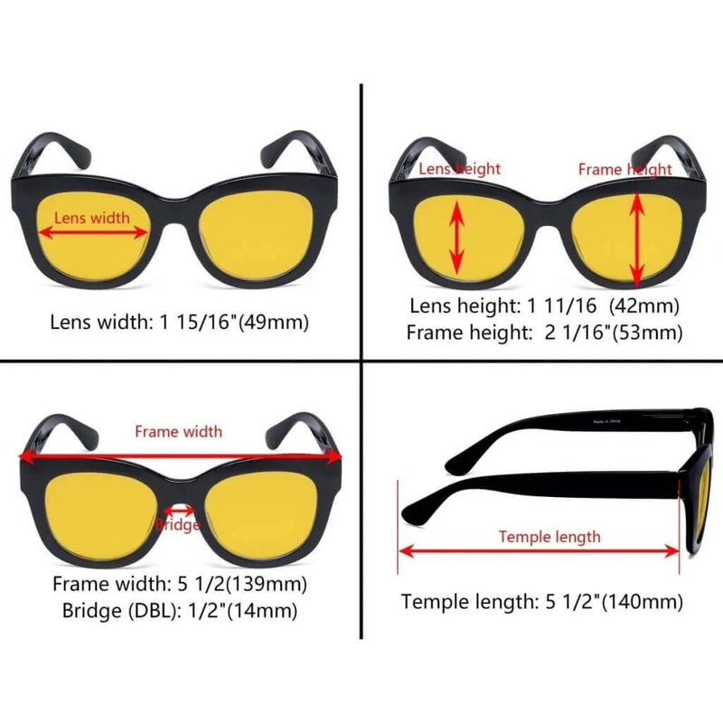 eyekeeper.com 4 Pack Oversized Blue Light Blocking Reading Glasses HP1555 Eyeglasses White Smoke 4 Pairs Mix / without magnification,4 Pairs Mix / +0.50,4 Pairs Mix / +0.75,4 Pairs Mix / +1.00,4 Pairs Mix / +1.25,4 Pairs Mix / +1.50,4 Pairs Mix / +1.75,4 Pairs Mix / +2.00,4 Pairs Mix / +2.50,4 Pairs Mix / +3.00