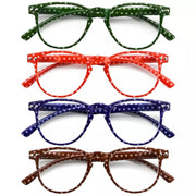 eyekeeper.com 4 Pack Polka Dots Pattern Reading Glasses R060P Eyeglasses White Smoke 4 Pairs Mix / +0.50,4 Pairs Mix / +0.75,4 Pairs Mix / +1.00,4 Pairs Mix / +1.25,4 Pairs Mix / +1.50,4 Pairs Mix / +1.75,4 Pairs Mix / +2.00,4 Pairs Mix / +2.25,4 Pairs Mix / +2.50,4 Pairs Mix / +2.75,4 Pairs Mix / +3.00,4 Pairs Mix / +3.50,4 Pairs Mix / +