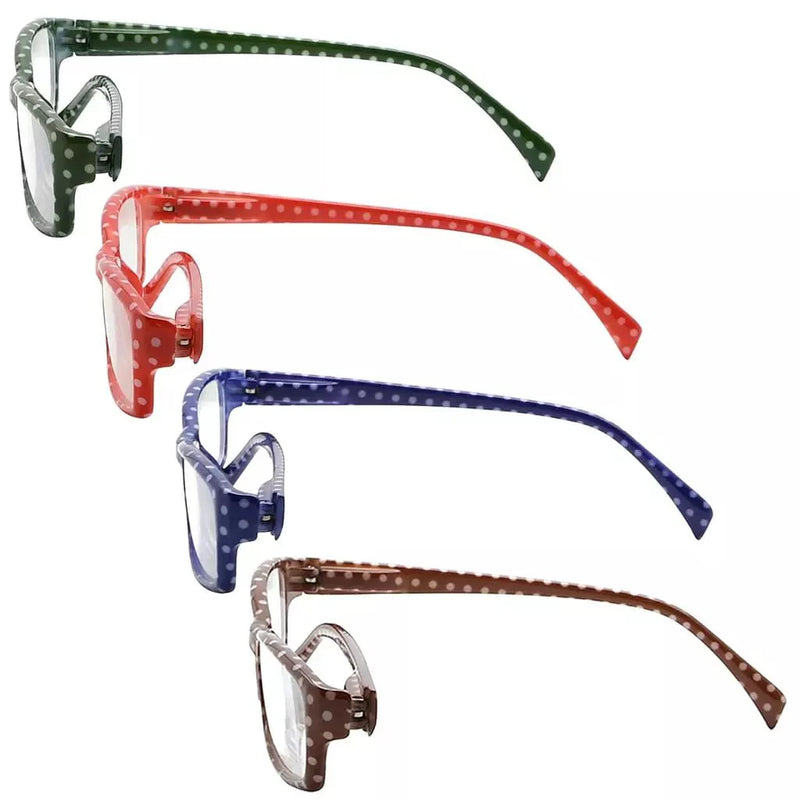 eyekeeper.com 4 Pack Polka Dots Pattern Temple Reading Glasses RT1803PB Eyeglasses White Smoke 4 Pairs Mix / +0.50,4 Pairs Mix / +0.75,4 Pairs Mix / +1.00,4 Pairs Mix / +1.25,4 Pairs Mix / +1.50,4 Pairs Mix / +1.75,4 Pairs Mix / +2.00,4 Pairs Mix / +2.25,4 Pairs Mix / +2.50,4 Pairs Mix / +3.00,4 Pairs Mix / +3.50,4 Pairs Mix / +4.00