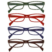 eyekeeper.com 4 Pack Polka Dots Pattern Temple Reading Glasses RT1803PB Eyeglasses White Smoke 4 Pairs Mix / +0.50,4 Pairs Mix / +0.75,4 Pairs Mix / +1.00,4 Pairs Mix / +1.25,4 Pairs Mix / +1.50,4 Pairs Mix / +1.75,4 Pairs Mix / +2.00,4 Pairs Mix / +2.25,4 Pairs Mix / +2.50,4 Pairs Mix / +3.00,4 Pairs Mix / +3.50,4 Pairs Mix / +4.00