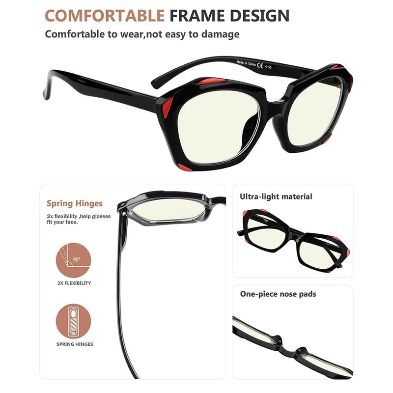 eyekeeper.com 4 Pack Polygon Blue Light Filter Reading Glasses UV2129 Eyeglasses White Smoke 4 Pairs Mix / without magnification,4 Pairs Mix / +0.50,4 Pairs Mix / +0.75,4 Pairs Mix / +1.00,4 Pairs Mix / +1.25,4 Pairs Mix / +1.50,4 Pairs Mix / +1.75,4 Pairs Mix / +2.00,4 Pairs Mix / +2.25,4 Pairs Mix / +2.50,4 Pairs Mix / +3.00,4 Pairs Mix / +3.50
