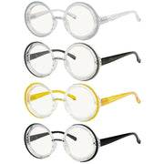 eyekeeper.com 4 Pack Progressive Multifocal Reading Glasses M2005N Eyeglasses White Smoke 4 Pairs Mix / +1.00,4 Pairs Mix / +1.50,4 Pairs Mix / +1.75,4 Pairs Mix / +2.00,4 Pairs Mix / +2.50,4 Pairs Mix / +3.00