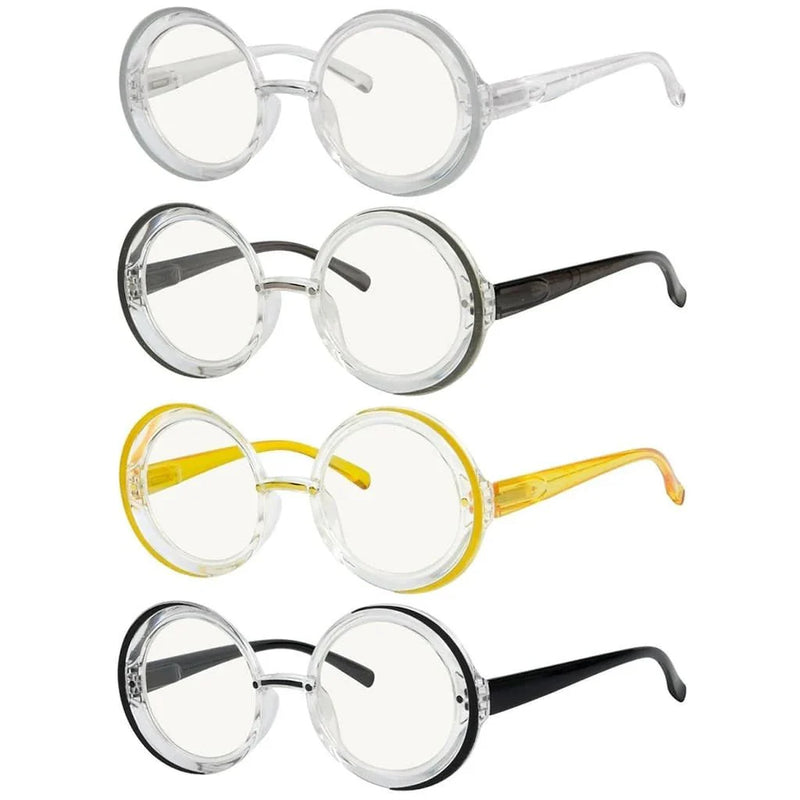 eyekeeper.com 4 Pack Progressive Multifocal Reading Glasses M2005N Eyeglasses White Smoke 4 Pairs Mix / +1.00,4 Pairs Mix / +1.50,4 Pairs Mix / +1.75,4 Pairs Mix / +2.00,4 Pairs Mix / +2.50,4 Pairs Mix / +3.00