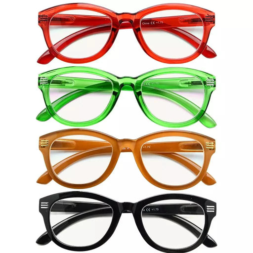 eyekeeper.com 4 Pack Progressive Multifocus Reading Glasses M2107 Eyeglasses White Smoke 4 Pairs Mix / +1.00,4 Pairs Mix / +1.25,4 Pairs Mix / +1.50,4 Pairs Mix / +1.75,4 Pairs Mix / +2.00,4 Pairs Mix / +2.25,4 Pairs Mix / +2.50,4 Pairs Mix / +3.00,4 Pairs Mix / +3.50