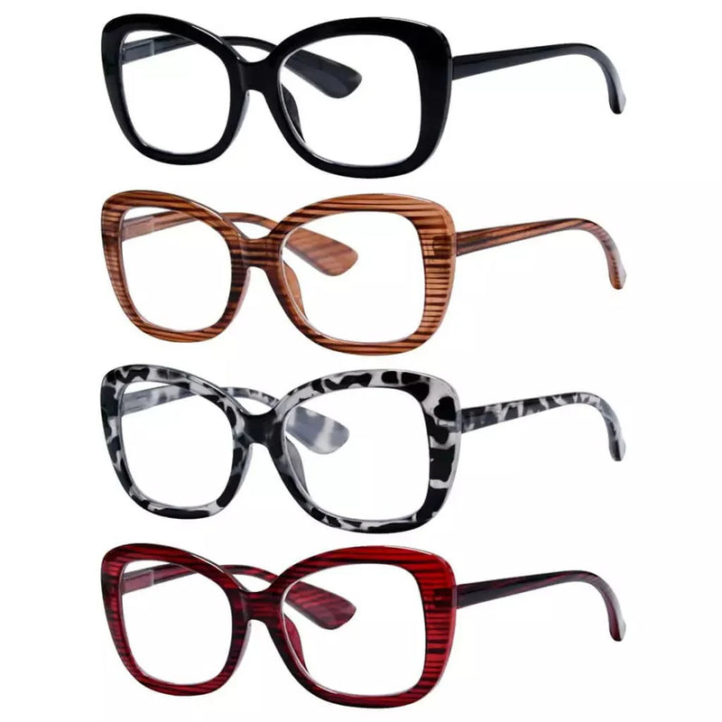 eyekeeper.com 4 Pack Reading Glasses Chic Pattern Design Readers R2011 Eyeglasses White Smoke 4 Pairs Mix / without magnification,4 Pairs Mix / +0.50,4 Pairs Mix / +0.75,4 Pairs Mix / +1.00,4 Pairs Mix / +1.25,4 Pairs Mix / +1.50,4 Pairs Mix / +1.75,4 Pairs Mix / +2.00,4 Pairs Mix / +2.25,4 Pairs Mix / +2.50,4 Pairs Mix / +2.75,4 Pairs Mix / +3.00