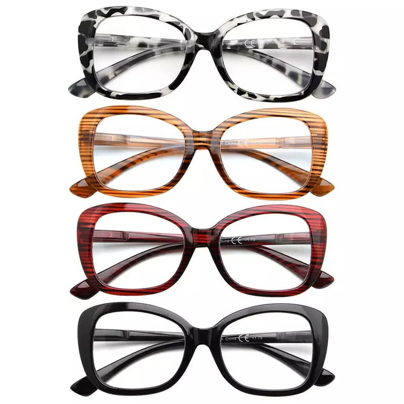 eyekeeper.com 4 Pack Reading Glasses Chic Pattern Design Readers R2011 Eyeglasses White Smoke 4 Pairs Mix / without magnification,4 Pairs Mix / +0.50,4 Pairs Mix / +0.75,4 Pairs Mix / +1.00,4 Pairs Mix / +1.25,4 Pairs Mix / +1.50,4 Pairs Mix / +1.75,4 Pairs Mix / +2.00,4 Pairs Mix / +2.25,4 Pairs Mix / +2.50,4 Pairs Mix / +2.75,4 Pairs Mix / +3.00