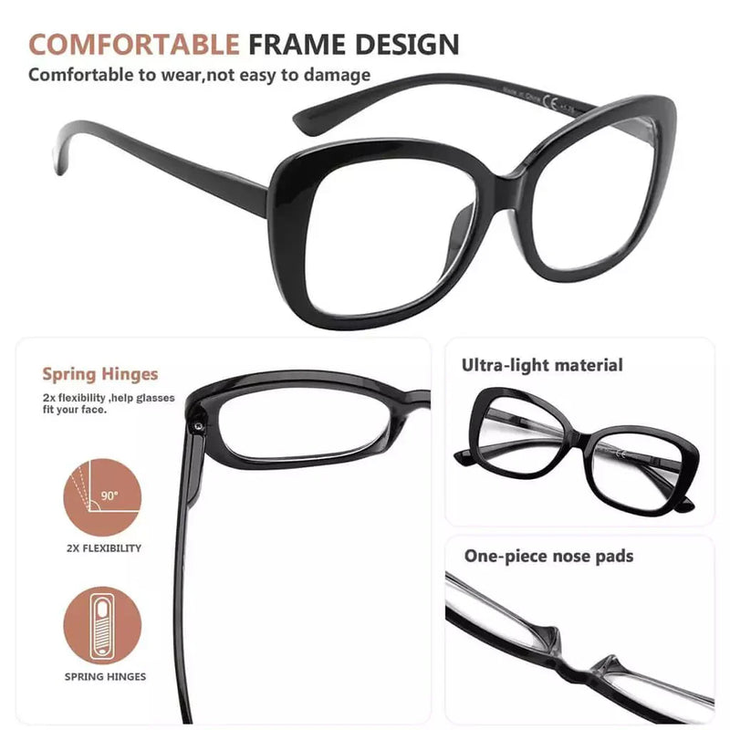 eyekeeper.com 4 Pack Reading Glasses Chic Pattern Design Readers R2011 Eyeglasses White Smoke 4 Pairs Mix / without magnification,4 Pairs Mix / +0.50,4 Pairs Mix / +0.75,4 Pairs Mix / +1.00,4 Pairs Mix / +1.25,4 Pairs Mix / +1.50,4 Pairs Mix / +1.75,4 Pairs Mix / +2.00,4 Pairs Mix / +2.25,4 Pairs Mix / +2.50,4 Pairs Mix / +2.75,4 Pairs Mix / +3.00