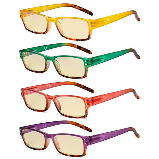 eyekeeper.com 4 Pack Reading Glasses Cute Blue Light Blocking Women TM012D Eyeglasses White Smoke 4 Pairs Mix / without magnification,4 Pairs Mix / +0.50,4 Pairs Mix / +0.75,4 Pairs Mix / +1.00,4 Pairs Mix / +1.25,4 Pairs Mix / +1.50,4 Pairs Mix / +1.75,4 Pairs Mix / +2.00,4 Pairs Mix / +2.50,4 Pairs Mix / +3.00