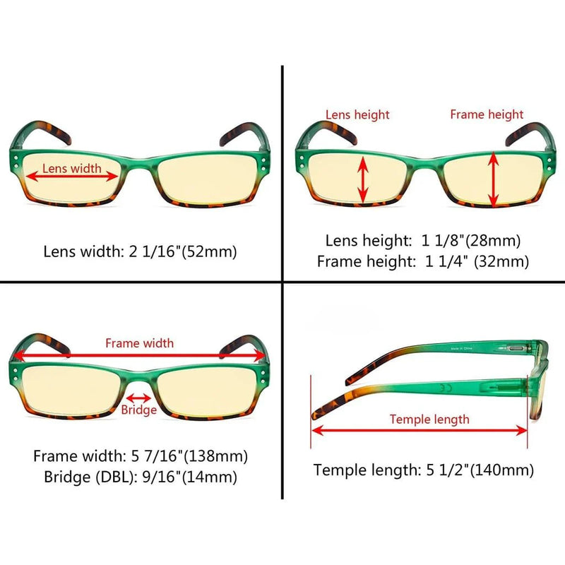 eyekeeper.com 4 Pack Reading Glasses Cute Blue Light Blocking Women TM012D Eyeglasses White Smoke 4 Pairs Mix / without magnification,4 Pairs Mix / +0.50,4 Pairs Mix / +0.75,4 Pairs Mix / +1.00,4 Pairs Mix / +1.25,4 Pairs Mix / +1.50,4 Pairs Mix / +1.75,4 Pairs Mix / +2.00,4 Pairs Mix / +2.50,4 Pairs Mix / +3.00
