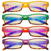 eyekeeper.com 4 Pack Reading Glasses Cute Blue Light Blocking Women TM012D Eyeglasses White Smoke 4 Pairs Mix / without magnification,4 Pairs Mix / +0.50,4 Pairs Mix / +0.75,4 Pairs Mix / +1.00,4 Pairs Mix / +1.25,4 Pairs Mix / +1.50,4 Pairs Mix / +1.75,4 Pairs Mix / +2.00,4 Pairs Mix / +2.50,4 Pairs Mix / +3.00