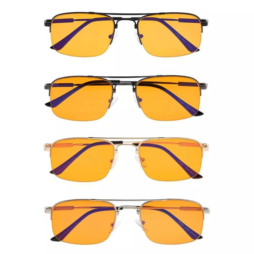 eyekeeper.com 4 Pack Rectangle Blue Light Blocking Reading Glasses DS1706 Eyeglasses White Smoke 4 Pairs Mix / without magnification,4 Pairs Mix / +0.50,4 Pairs Mix / +0.75,4 Pairs Mix / +1.00,4 Pairs Mix / +1.25,4 Pairs Mix / +1.50,4 Pairs Mix / +1.75