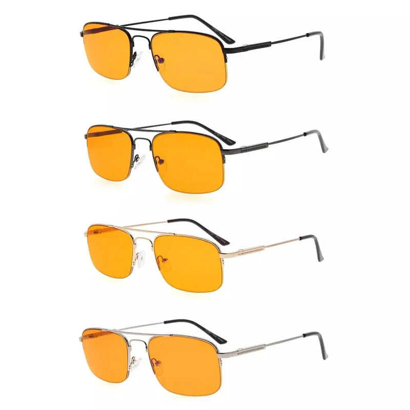 eyekeeper.com 4 Pack Rectangle Blue Light Blocking Reading Glasses DS1706 Eyeglasses White Smoke 4 Pairs Mix / without magnification,4 Pairs Mix / +0.50,4 Pairs Mix / +0.75,4 Pairs Mix / +1.00,4 Pairs Mix / +1.25,4 Pairs Mix / +1.50,4 Pairs Mix / +1.75