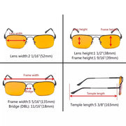 eyekeeper.com 4 Pack Rectangle Blue Light Blocking Reading Glasses DS1706 Eyeglasses White Smoke 4 Pairs Mix / without magnification,4 Pairs Mix / +0.50,4 Pairs Mix / +0.75,4 Pairs Mix / +1.00,4 Pairs Mix / +1.25,4 Pairs Mix / +1.50,4 Pairs Mix / +1.75