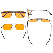 eyekeeper.com 4 Pack Rectangle Blue Light Blocking Reading Glasses DS1706 Eyeglasses White Smoke 4 Pairs Mix / without magnification,4 Pairs Mix / +0.50,4 Pairs Mix / +0.75,4 Pairs Mix / +1.00,4 Pairs Mix / +1.25,4 Pairs Mix / +1.50,4 Pairs Mix / +1.75