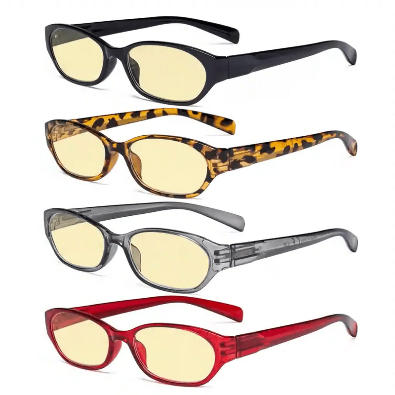 eyekeeper.com 4 Pack Rectangle Blue Light Blocking Reading Glasses TM9101 Eyeglasses White Smoke 4 Pairs Mix / without magnification,4 Pairs Mix / +0.50,4 Pairs Mix / +0.75,4 Pairs Mix / +1.00,4 Pairs Mix / +1.25,4 Pairs Mix / +1.50,4 Pairs Mix / +1.75,4 Pairs Mix / +2.00,4 Pairs Mix / +2.50,4 Pairs Mix / +3.00