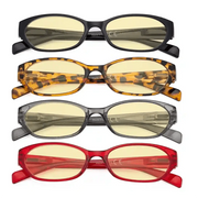 eyekeeper.com 4 Pack Rectangle Blue Light Blocking Reading Glasses TM9101 Eyeglasses White Smoke 4 Pairs Mix / without magnification,4 Pairs Mix / +0.50,4 Pairs Mix / +0.75,4 Pairs Mix / +1.00,4 Pairs Mix / +1.25,4 Pairs Mix / +1.50,4 Pairs Mix / +1.75,4 Pairs Mix / +2.00,4 Pairs Mix / +2.50,4 Pairs Mix / +3.00