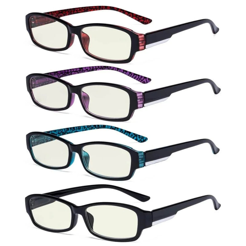 eyekeeper.com 4 Pack Rectangle Blue Light Filter Readers UVR9105 Eyeglasses White Smoke 4 Pairs Mix / without magnification,4 Pairs Mix / +0.50,4 Pairs Mix / +0.75,4 Pairs Mix / +1.00,4 Pairs Mix / +1.25,4 Pairs Mix / +1.50,4 Pairs Mix / +1.75,4 Pairs Mix / +2.00,4 Pairs Mix / +2.50,4 Pairs Mix / +3.00