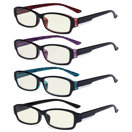 eyekeeper.com 4 Pack Rectangle Blue Light Filter Readers UVR9105 Eyeglasses White Smoke 4 Pairs Mix / without magnification,4 Pairs Mix / +0.50,4 Pairs Mix / +0.75,4 Pairs Mix / +1.00,4 Pairs Mix / +1.25,4 Pairs Mix / +1.50,4 Pairs Mix / +1.75,4 Pairs Mix / +2.00,4 Pairs Mix / +2.50,4 Pairs Mix / +3.00