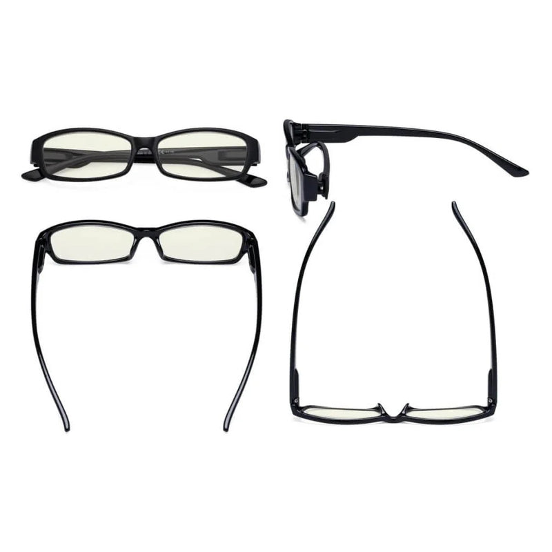 eyekeeper.com 4 Pack Rectangle Blue Light Filter Readers UVR9105 Eyeglasses White Smoke 4 Pairs Mix / without magnification,4 Pairs Mix / +0.50,4 Pairs Mix / +0.75,4 Pairs Mix / +1.00,4 Pairs Mix / +1.25,4 Pairs Mix / +1.50,4 Pairs Mix / +1.75,4 Pairs Mix / +2.00,4 Pairs Mix / +2.50,4 Pairs Mix / +3.00