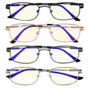 eyekeeper.com 4 Pack Rectangle Blue Light Filter Reading Glasses CG1703 Eyeglasses White Smoke 4 Pairs Mix / +0.75,4 Pairs Mix / +1.00,4 Pairs Mix / +1.50,4 Pairs Mix / +1.75