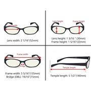 eyekeeper.com 4 Pack Rectangle Blue Light Filter Reading Glasses UVR9101 Eyeglasses White Smoke 4 Pairs Mix / without magnification,4 Pairs Mix / +0.50,4 Pairs Mix / +0.75,4 Pairs Mix / +1.00,4 Pairs Mix / +1.25,4 Pairs Mix / +1.50,4 Pairs Mix / +1.75,4 Pairs Mix / +2.00,4 Pairs Mix / +2.50,4 Pairs Mix / +3.00
