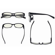 eyekeeper.com 4 Pack Rectangle Blue Light Filter Reading Glasses UVR9101 Eyeglasses White Smoke 4 Pairs Mix / without magnification,4 Pairs Mix / +0.50,4 Pairs Mix / +0.75,4 Pairs Mix / +1.00,4 Pairs Mix / +1.25,4 Pairs Mix / +1.50,4 Pairs Mix / +1.75,4 Pairs Mix / +2.00,4 Pairs Mix / +2.50,4 Pairs Mix / +3.00