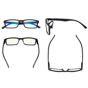 eyekeeper.com 4 Pack Rectangle Chic Blue Light Filter Eyeglasses UVR057 Eyeglasses White Smoke 4 Pairs Mix / without magnification,4 Pairs Mix / +0.50,4 Pairs Mix / +0.75,4 Pairs Mix / +1.00,4 Pairs Mix / +1.25,4 Pairs Mix / +1.50,4 Pairs Mix / +2.00,4 Pairs Mix / +2.25,4 Pairs Mix / +2.50,4 Pairs Mix / +2.75,4 Pairs Mix / +3.00,4 Pairs Mix / +3.50